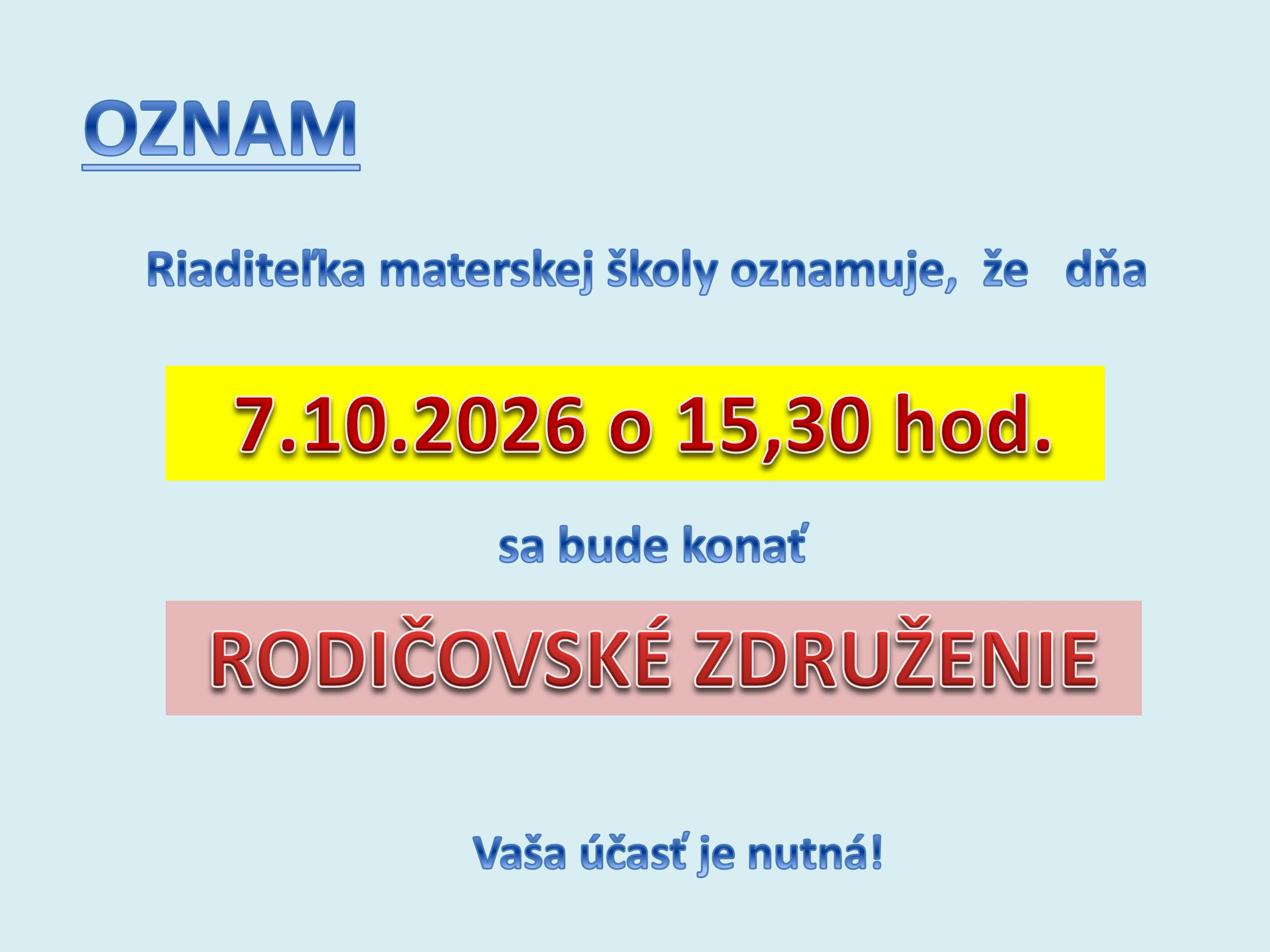 Fotka - Rodičovské združenie